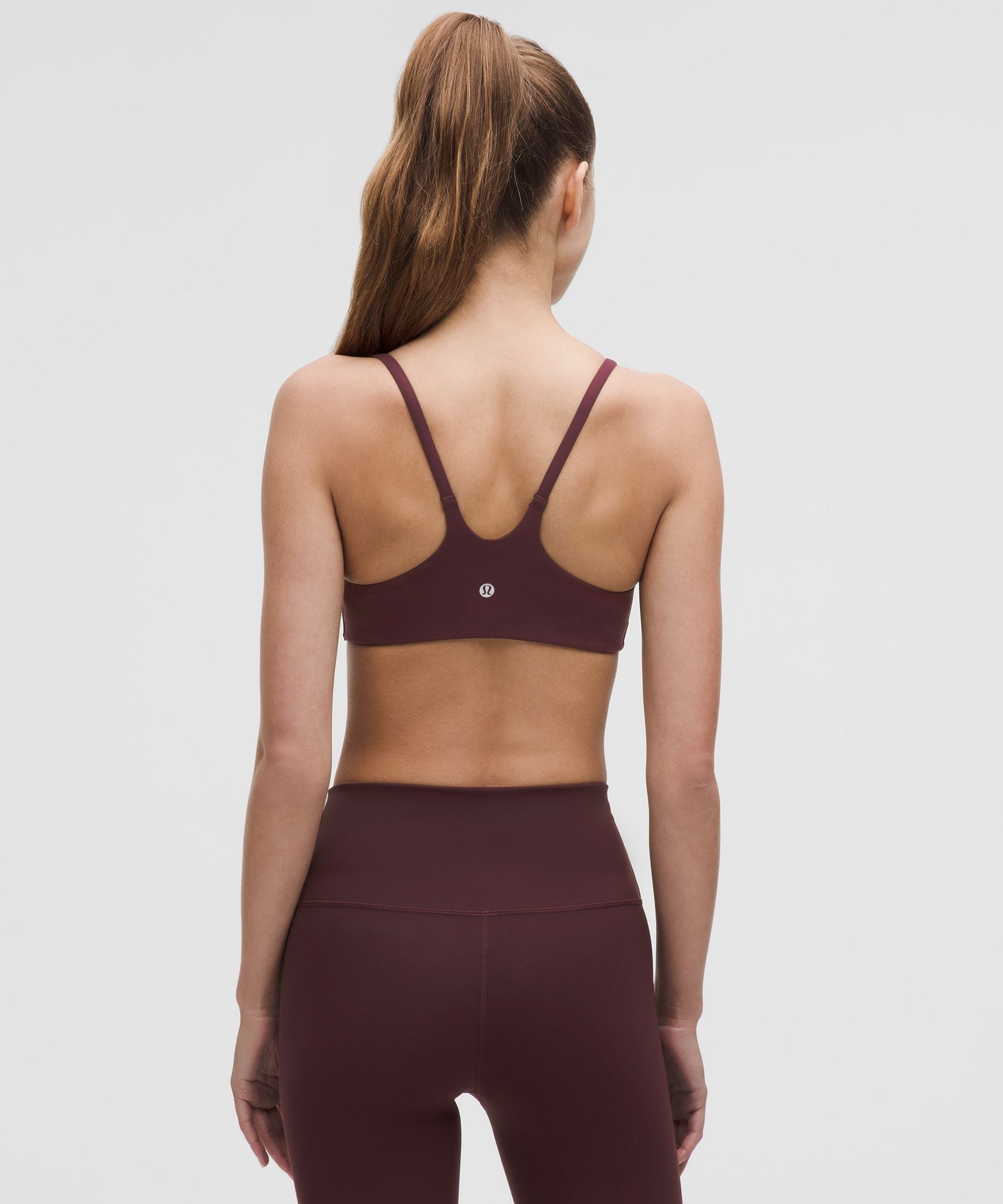 Lululemon Wunder Train Strappy Racer Bra *Light Support, A/B Cup Goodnight Plum