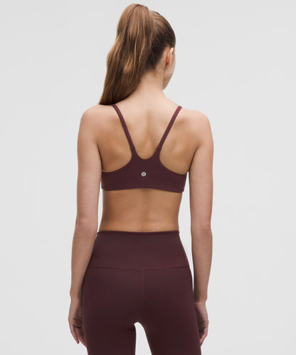 Lululemon Wunder Train Strappy Racer Bra *Light Support, A/B Cup Goodnight Plum