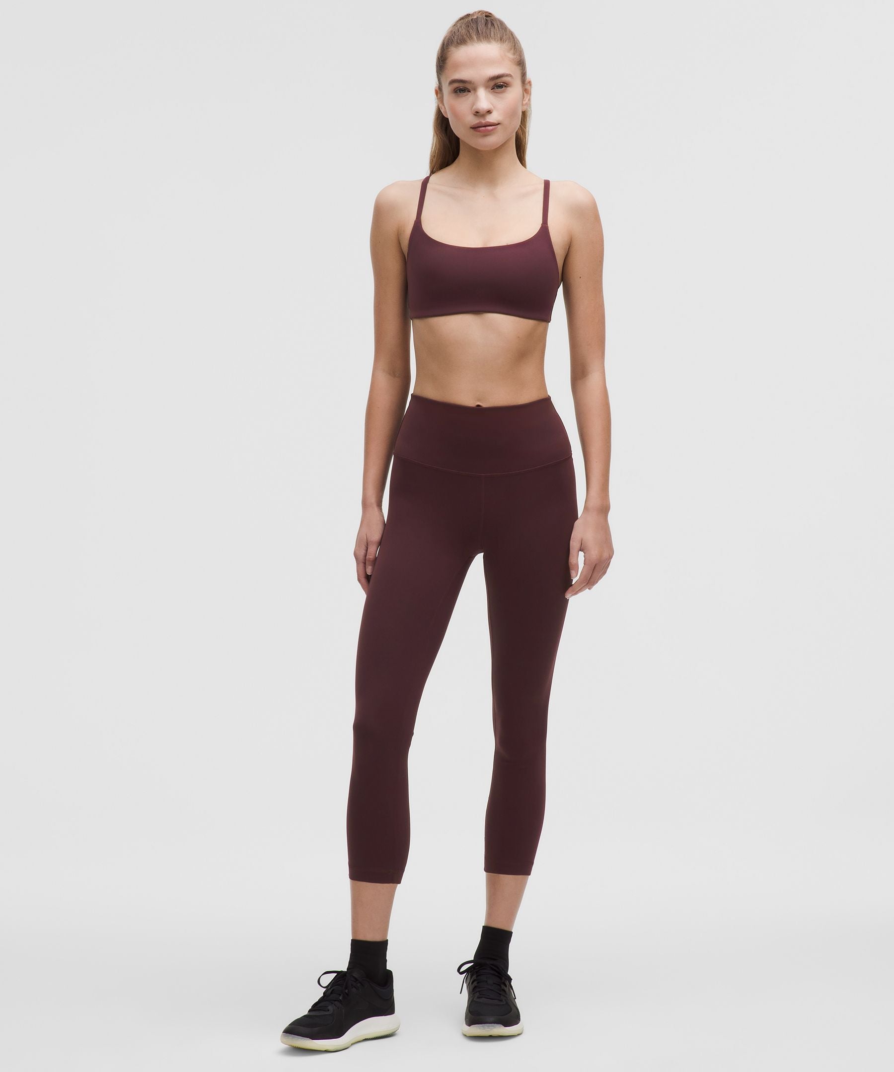 Lululemon Wunder Train Strappy Racer Bra *Light Support, A/B Cup Goodnight Plum