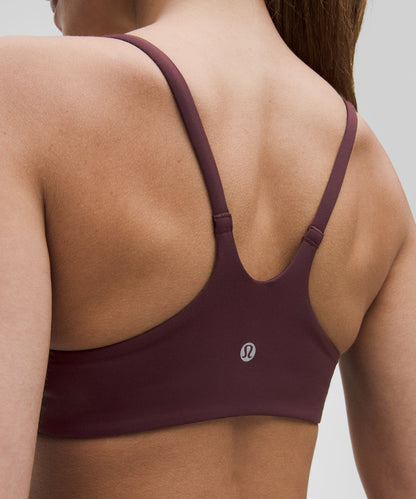 Lululemon Wunder Train Strappy Racer Bra *Light Support, A/B Cup Goodnight Plum