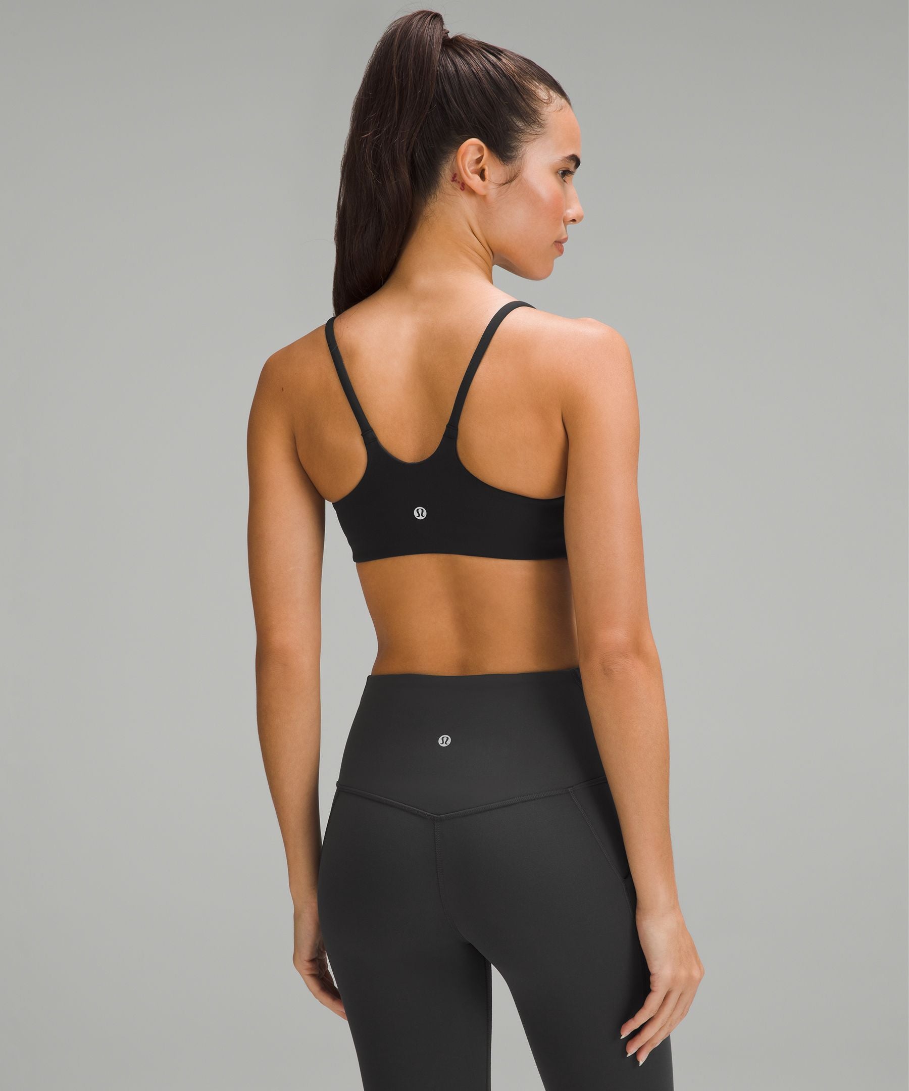 Lululemon Wunder Train Strappy Racer Bra *Light Support, C/D Cup Black