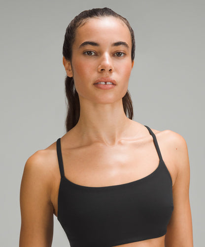 Lululemon Wunder Train Strappy Racer Bra *Light Support, C/D Cup Black