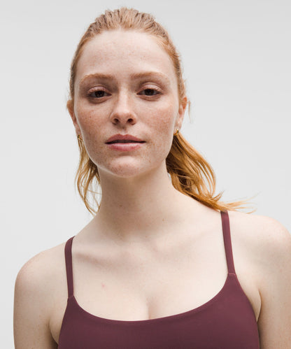 Lululemon Wunder Train Strappy Racer Bra *Light Support, C/D Cup Goodnight Plum