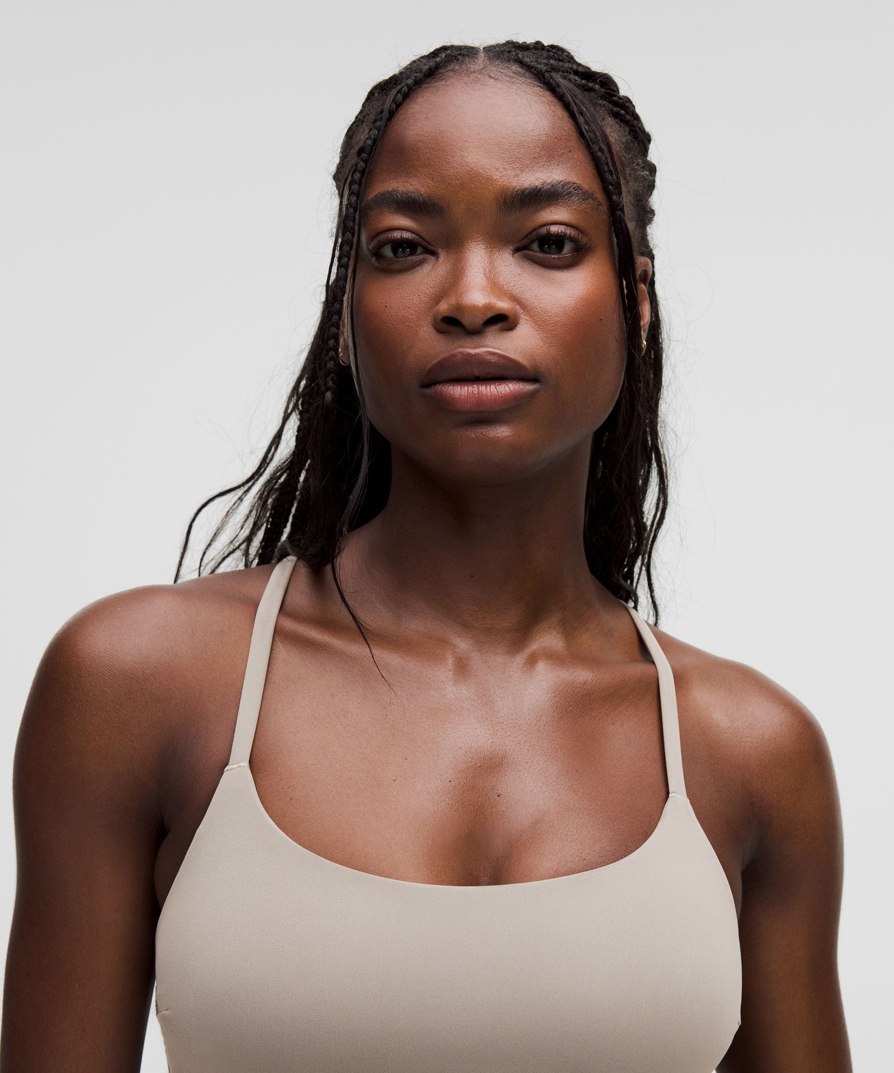 Lululemon Wunder Train Strappy Racer Bra *Light Support, C/D Cup Warm Ash Grey