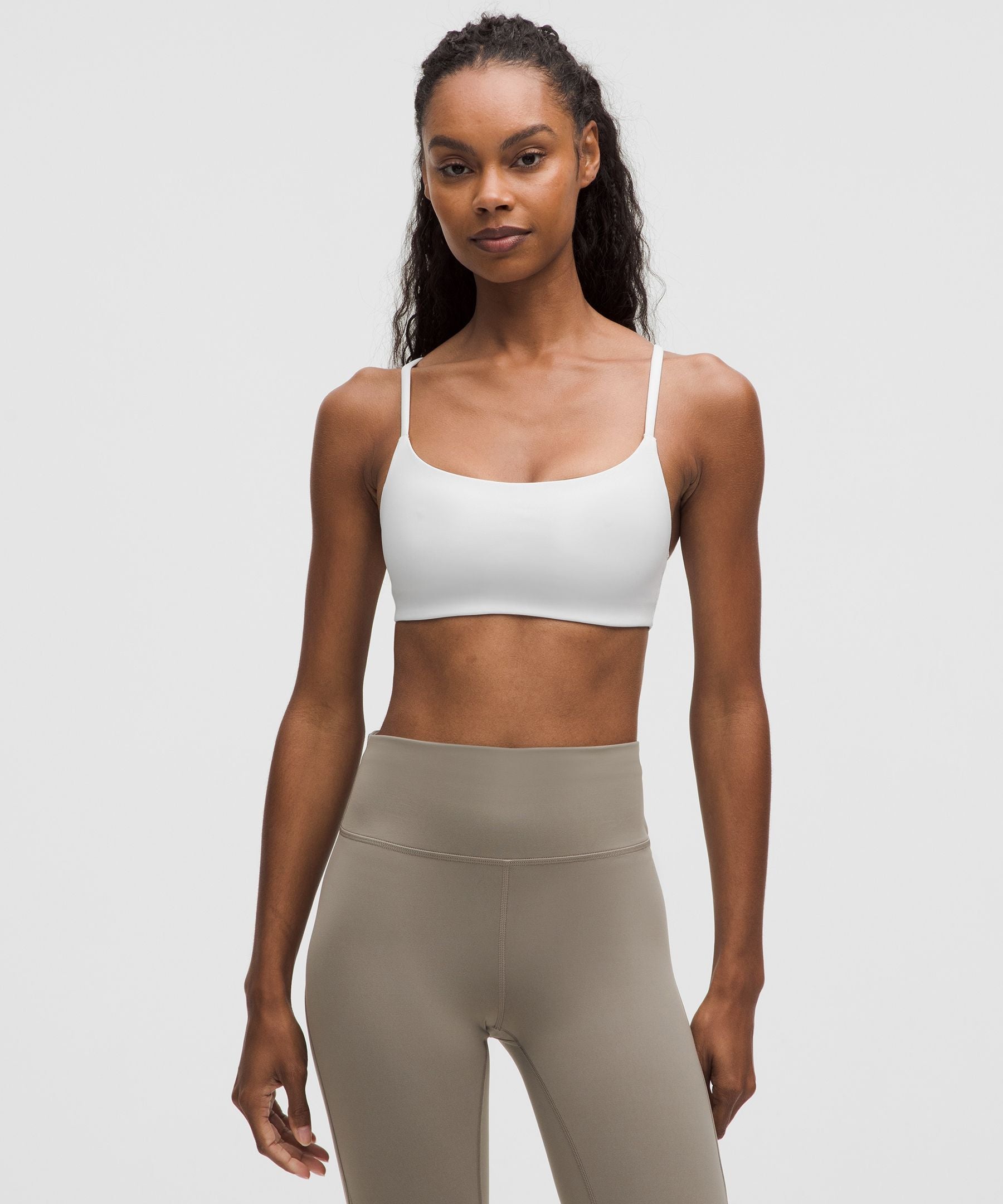 Lululemon Wunder Train Strappy Racer Bra *Light Support, A/B Cup White