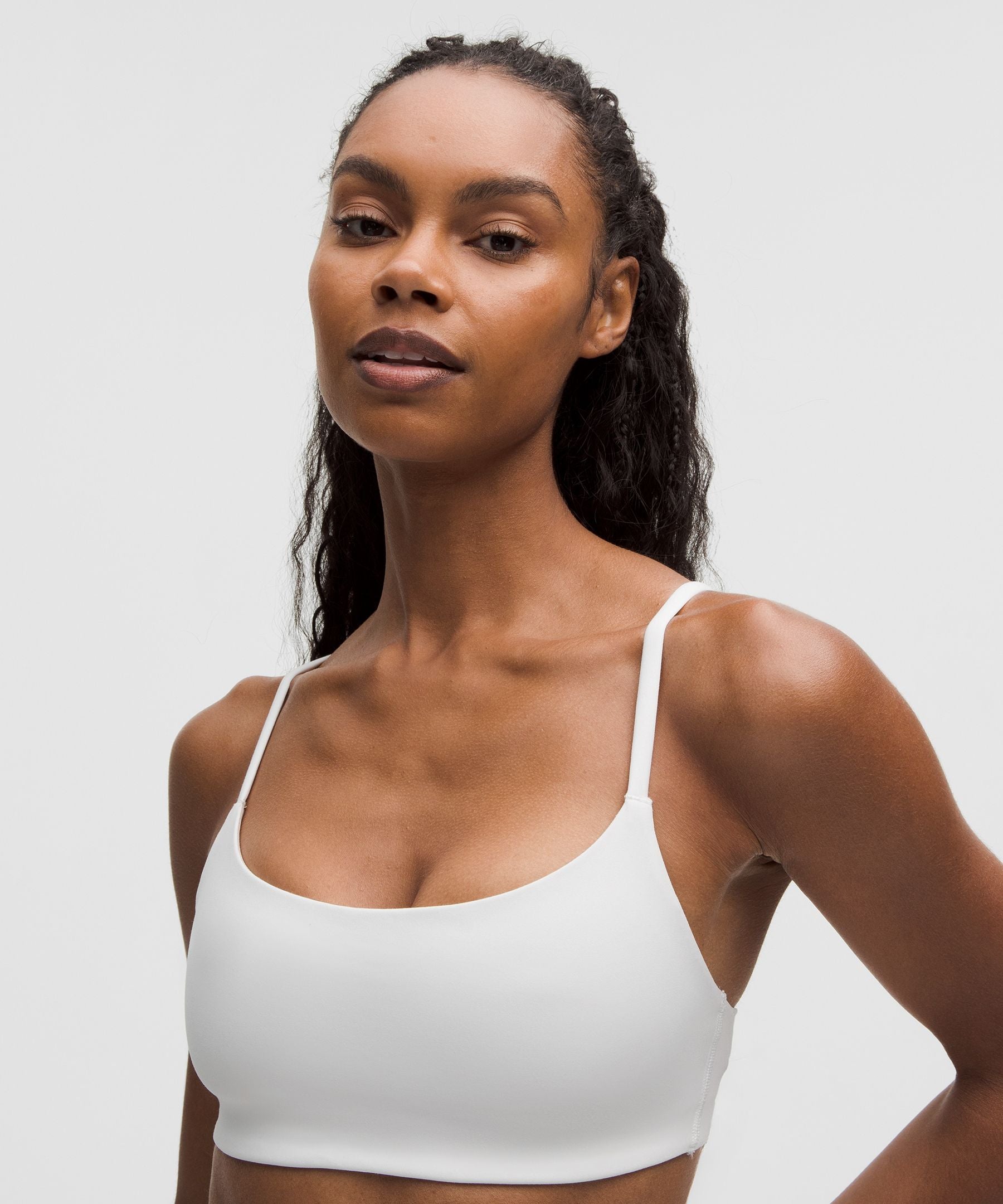 Lululemon Wunder Train Strappy Racer Bra *Light Support, A/B Cup White