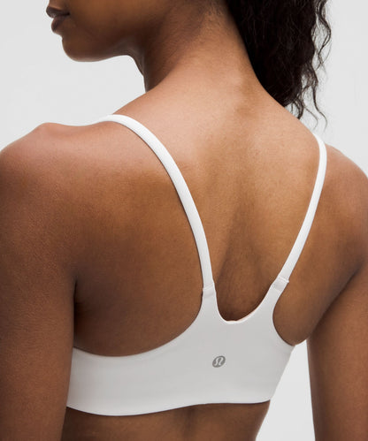Lululemon Wunder Train Strappy Racer Bra *Light Support, A/B Cup White