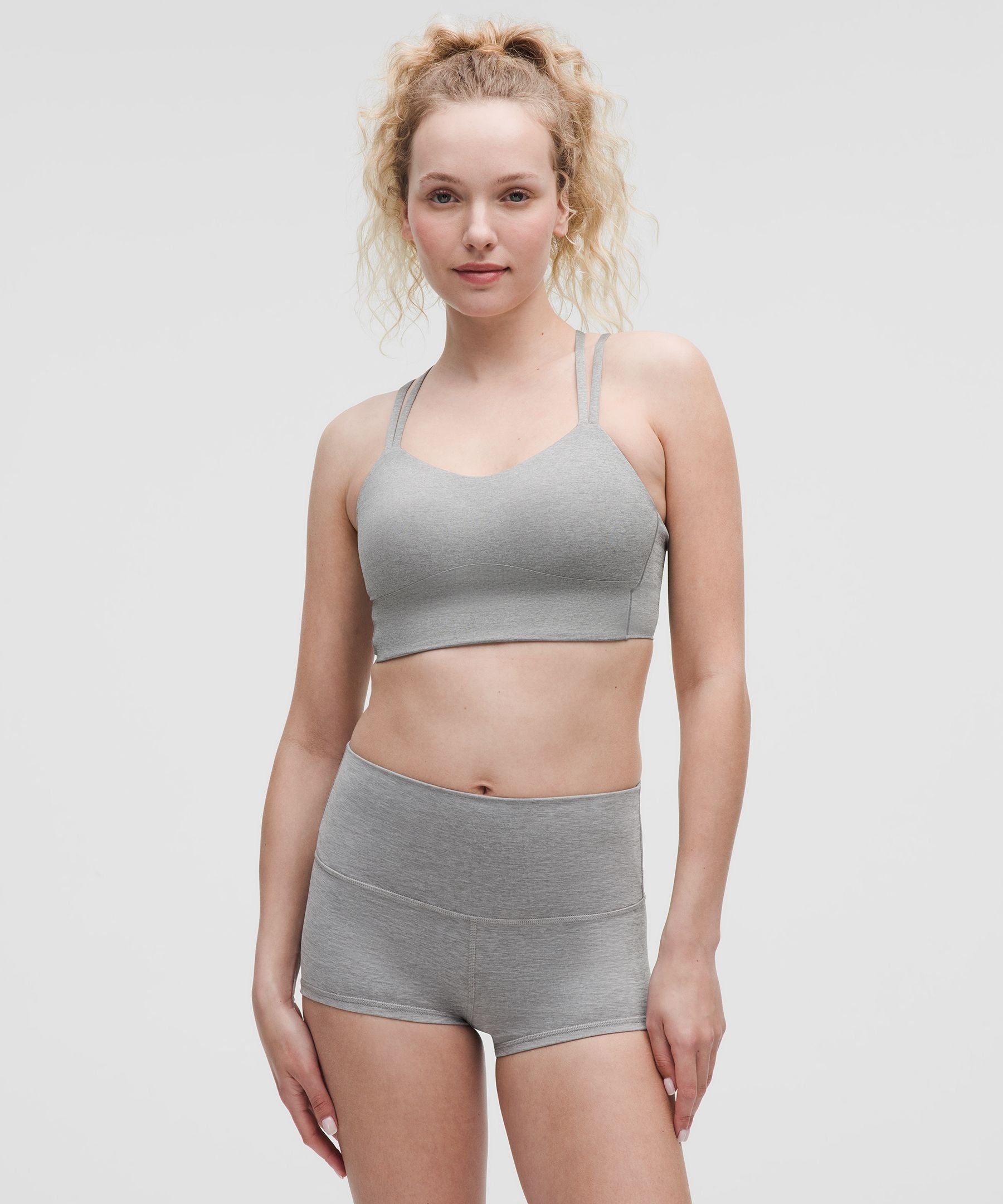 Lululemon Like a Cloud Longline Bra *Light Support, B/C Cup Heathered Core Medium Grey