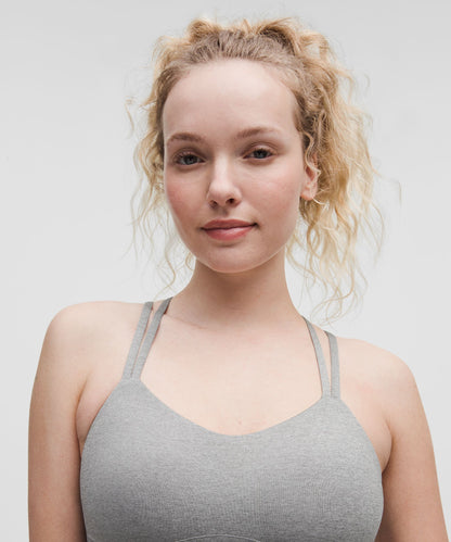 Lululemon Like a Cloud Longline Bra *Light Support, B/C Cup Heathered Core Medium Grey