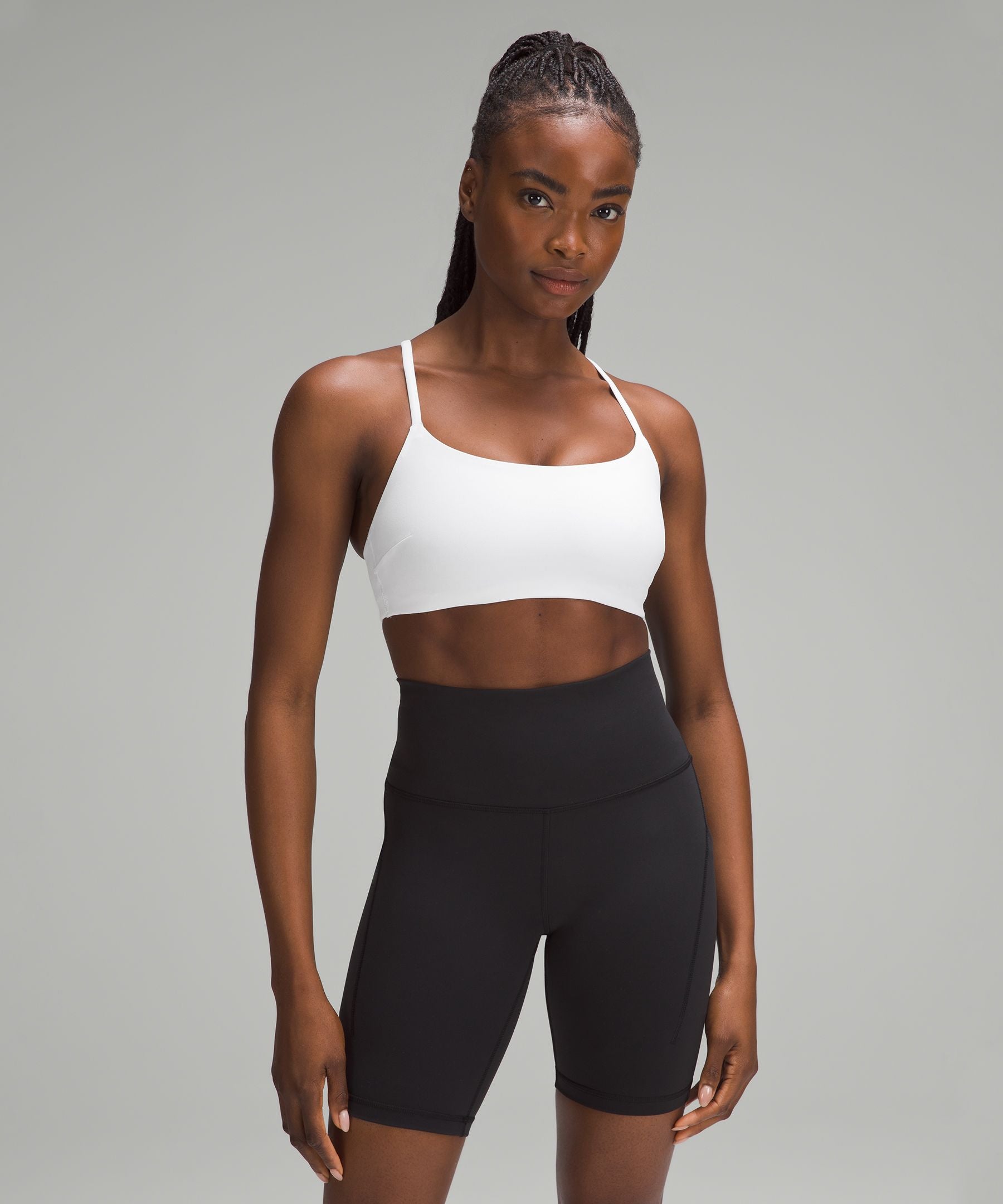 Lululemon Wunder Train Strappy Racer Bra *Light Support, C/D Cup White