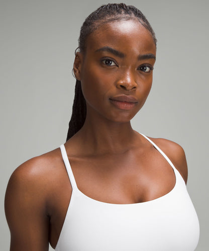 Lululemon Wunder Train Strappy Racer Bra *Light Support, C/D Cup White
