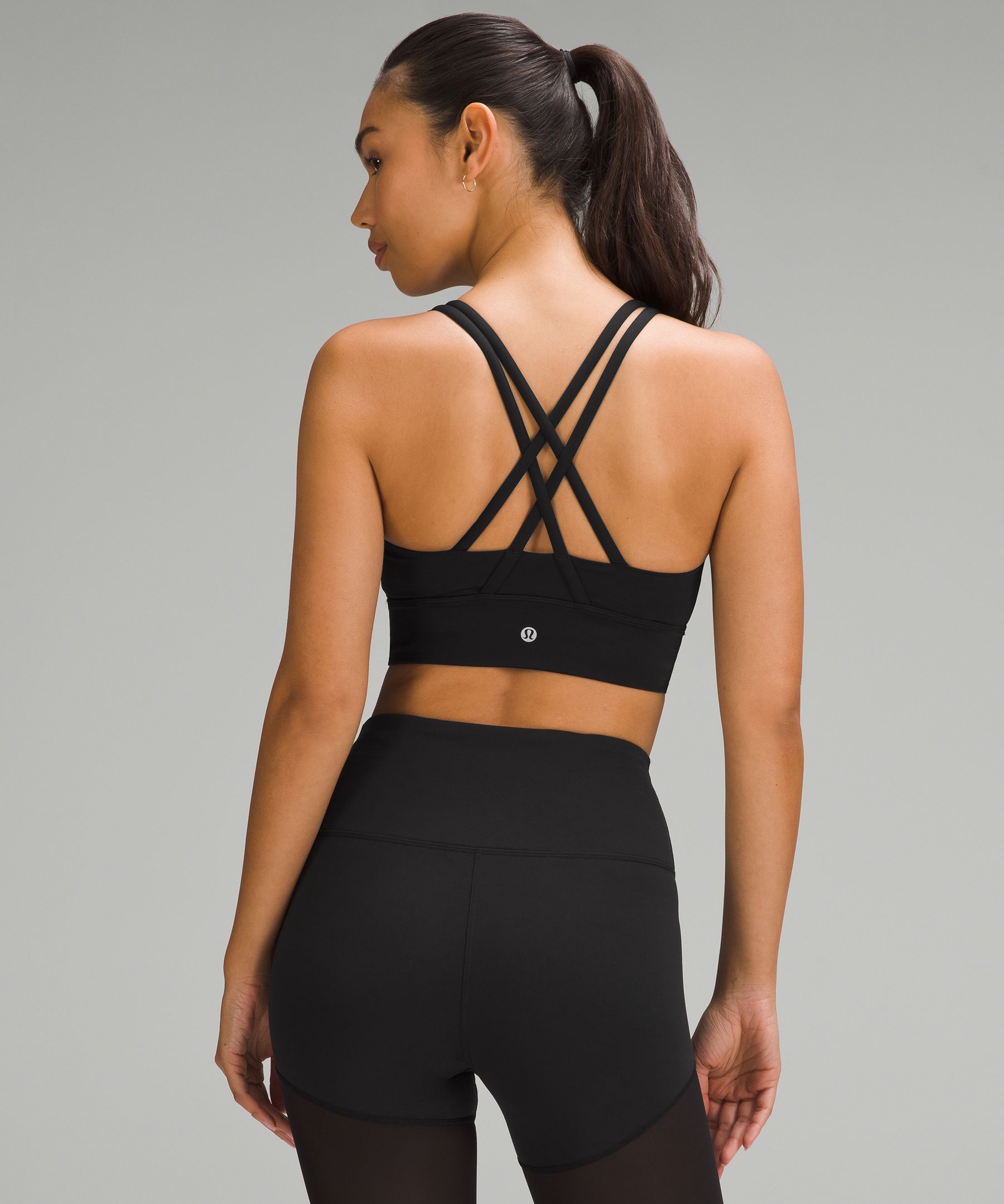 Lululemon lululemon Energy Longline Bra *Medium Support, BD Cups Black