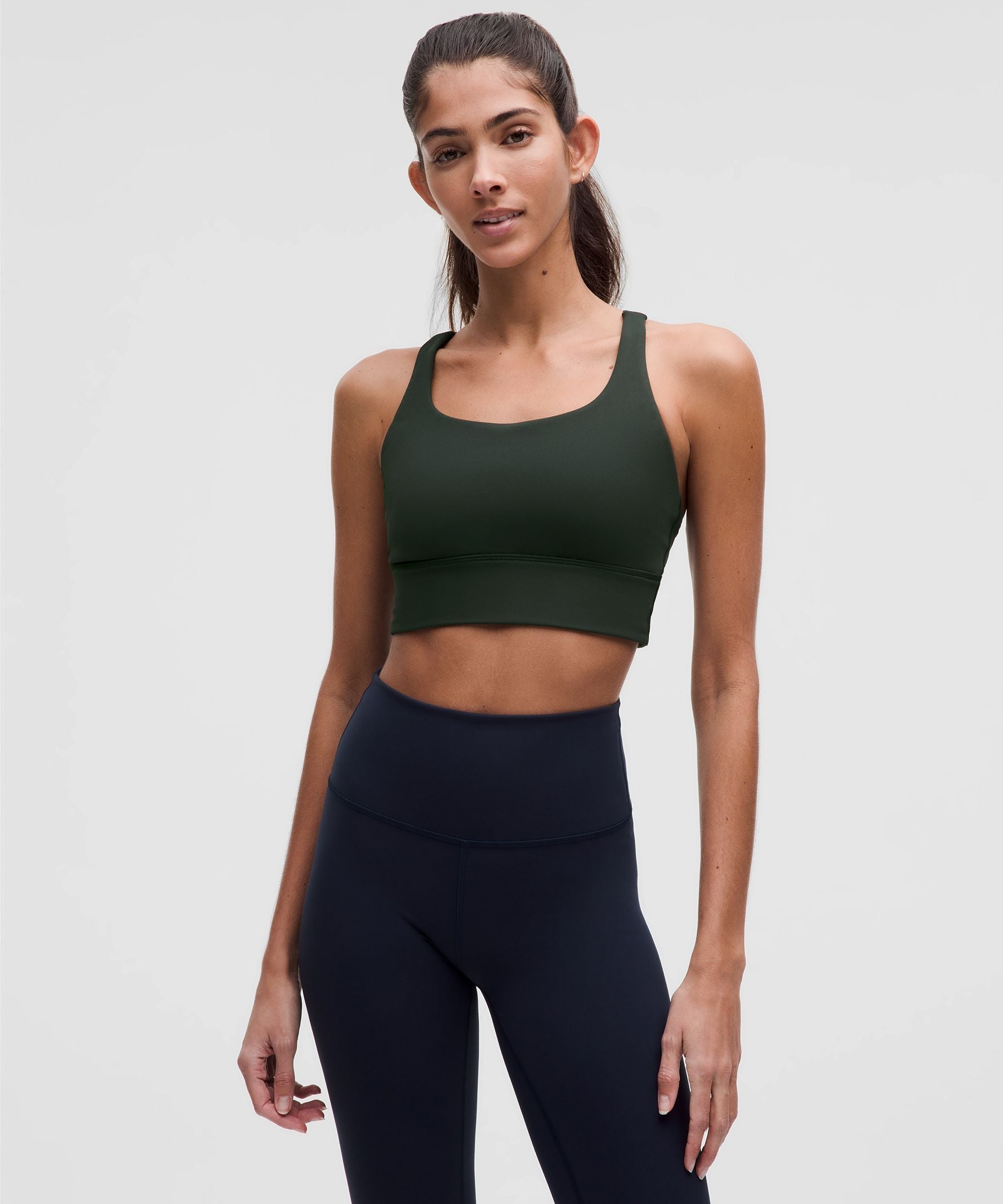 Lululemon lululemon Energy Longline Bra *Medium Support, BD Cups Rainforest Green