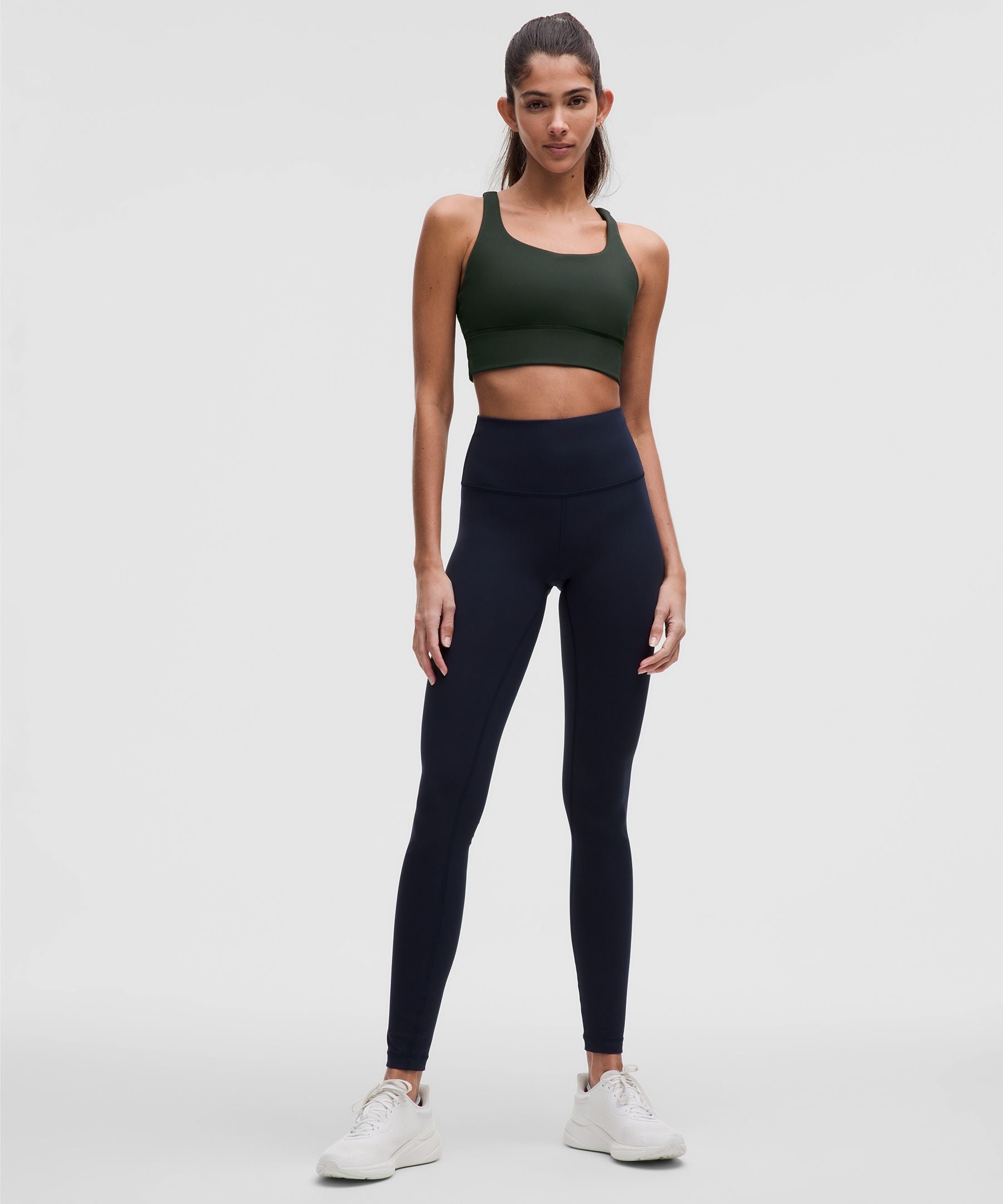 Lululemon lululemon Energy Longline Bra *Medium Support, BD Cups Rainforest Green
