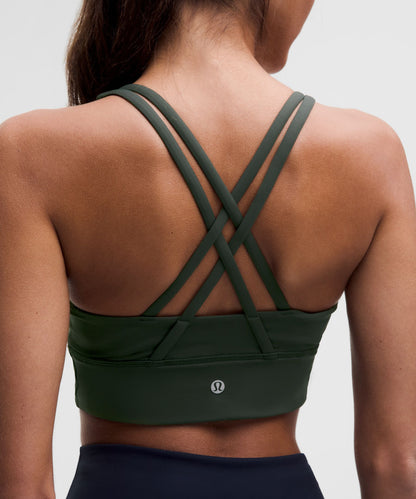 Lululemon lululemon Energy Longline Bra *Medium Support, BD Cups Rainforest Green