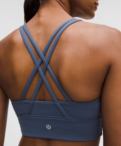 Lululemon lululemon Energy Longline Bra *Medium Support, BD Cups Blue Twill