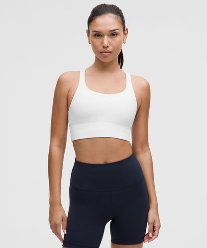 Lululemon lululemon Energy Longline Bra *Medium Support, BD Cups White
