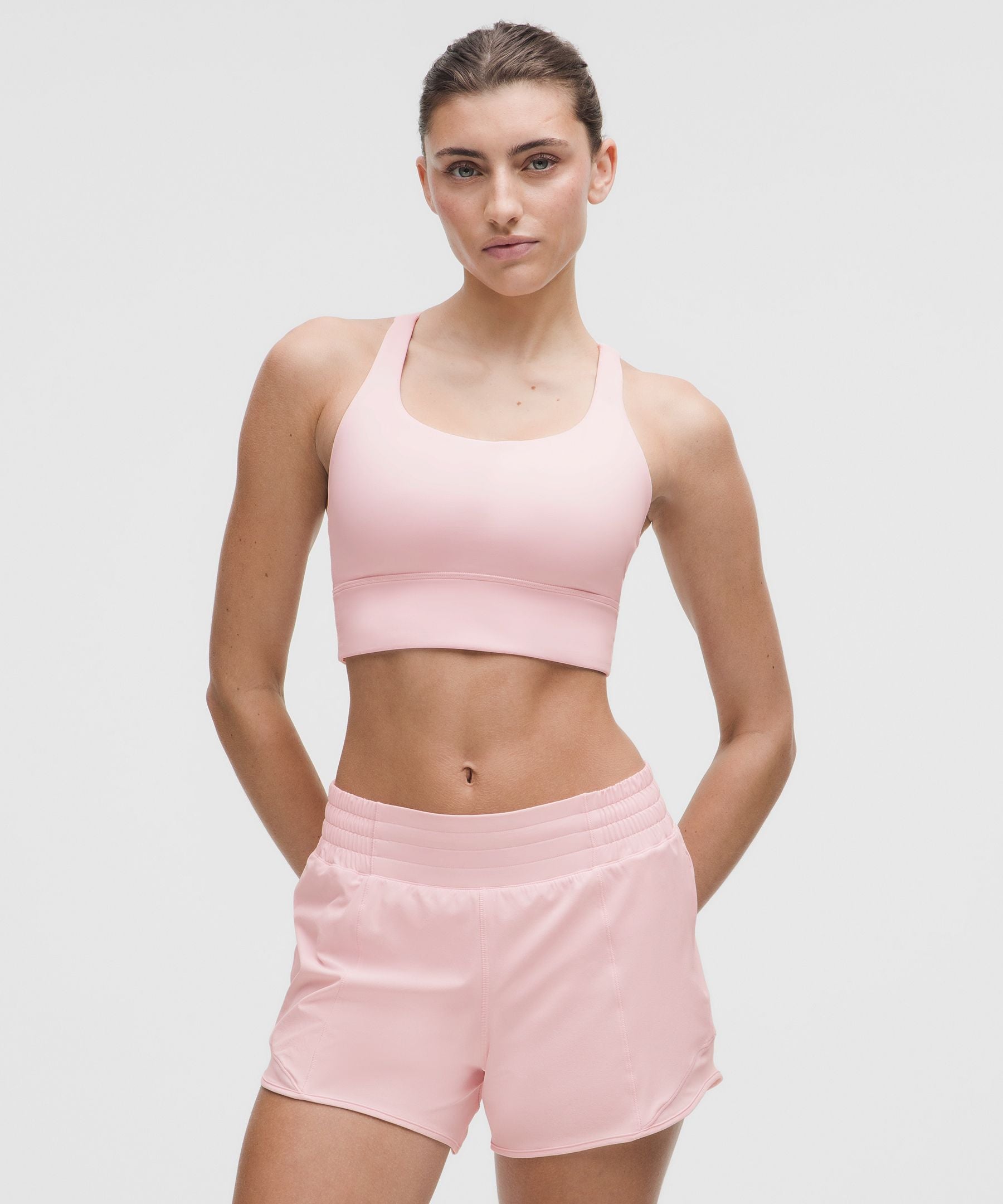 Lululemon lululemon Energy Longline Bra *Medium Support, BD Cups Blissful Pink