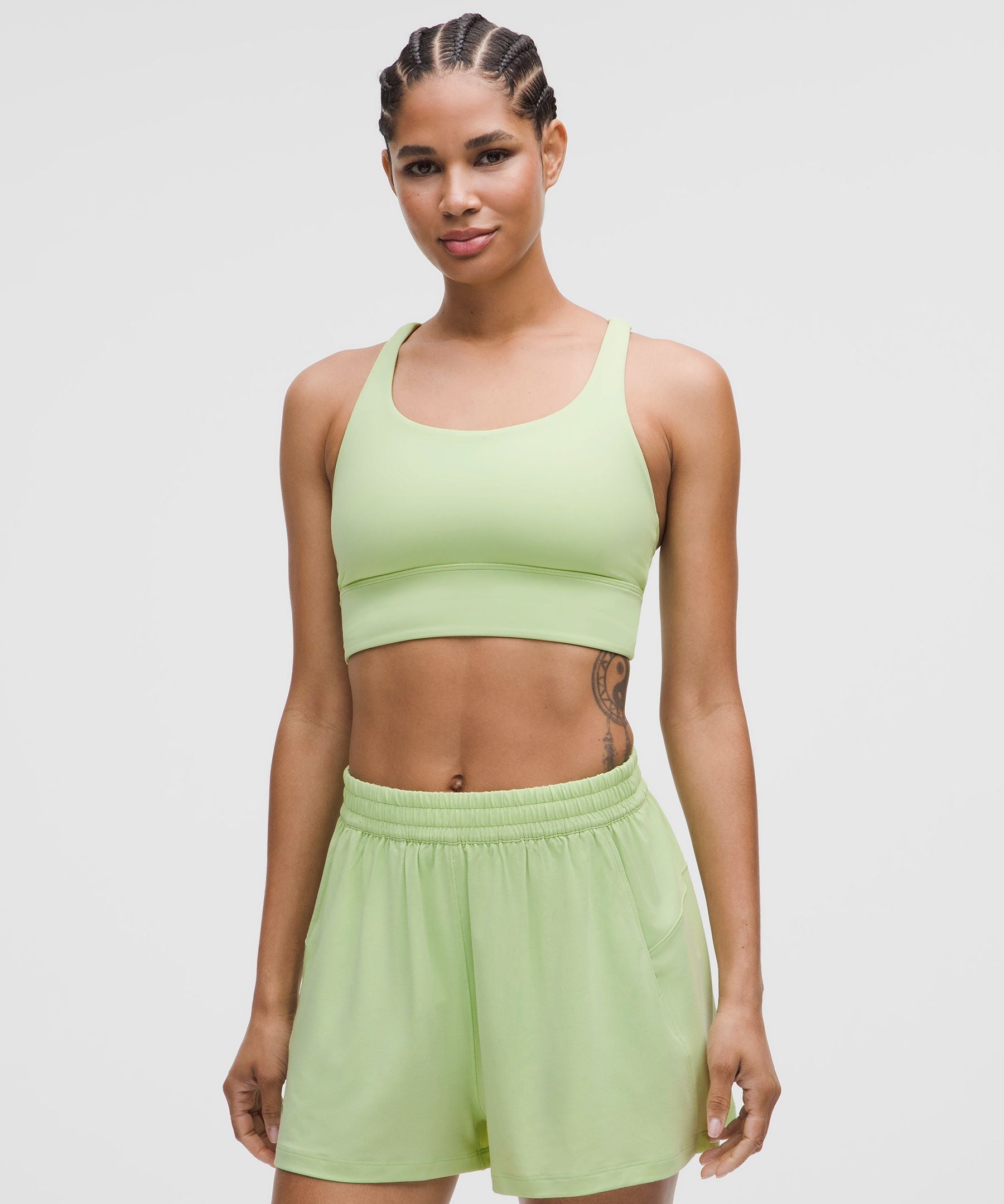 Lululemon lululemon Energy Longline Bra *Medium Support, BD Cups Lemongrass