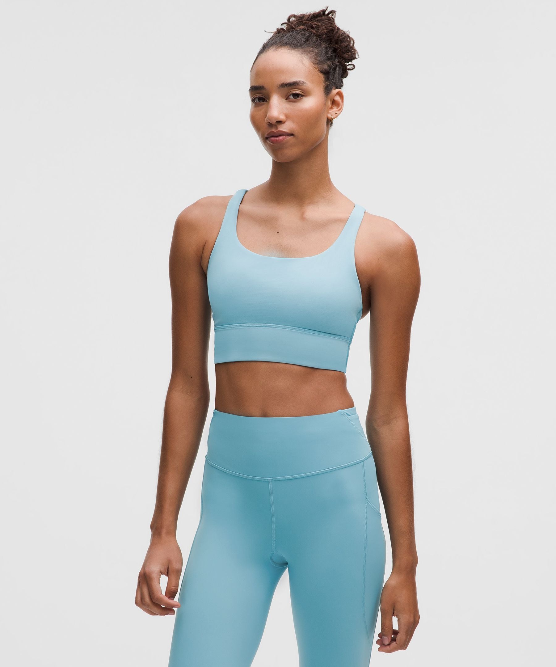 Lululemon lululemon Energy Longline Bra *Medium Support, BD Cups Washed Blue