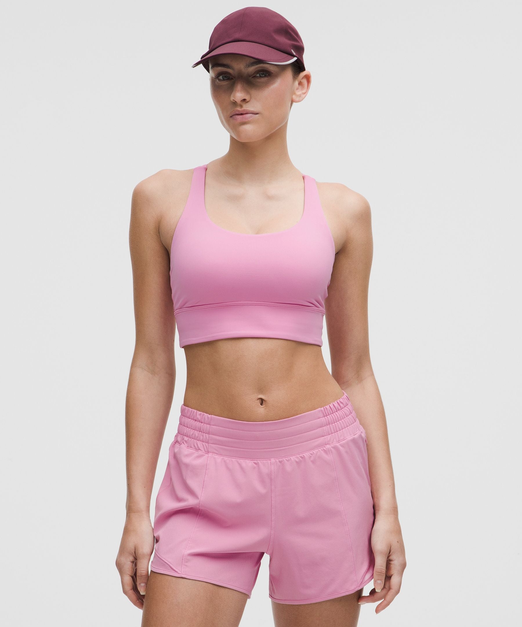 Lululemon lululemon Energy Longline Bra *Medium Support, BD Cups Pink Frosting