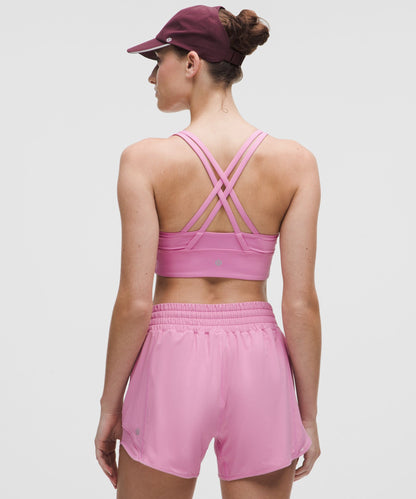 Lululemon lululemon Energy Longline Bra *Medium Support, BD Cups Pink Frosting
