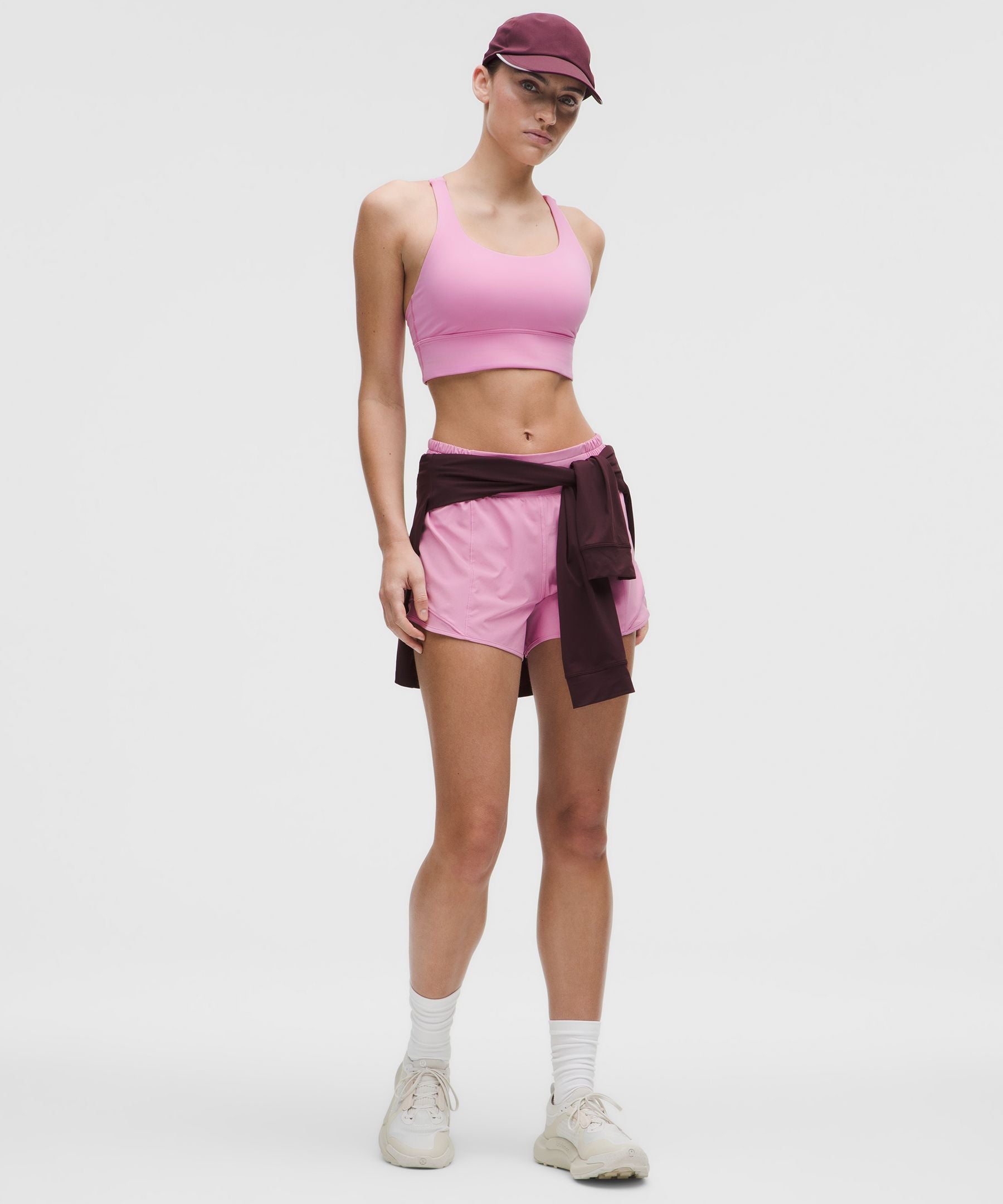 Lululemon lululemon Energy Longline Bra *Medium Support, BD Cups Pink Frosting