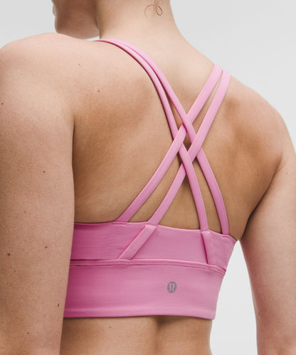 Lululemon lululemon Energy Longline Bra *Medium Support, BD Cups Pink Frosting