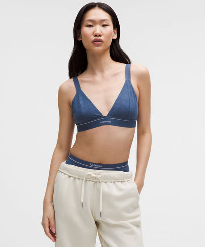 Lululemon Stretch Cotton Ribbed Logo Bralette *B/C Cup
