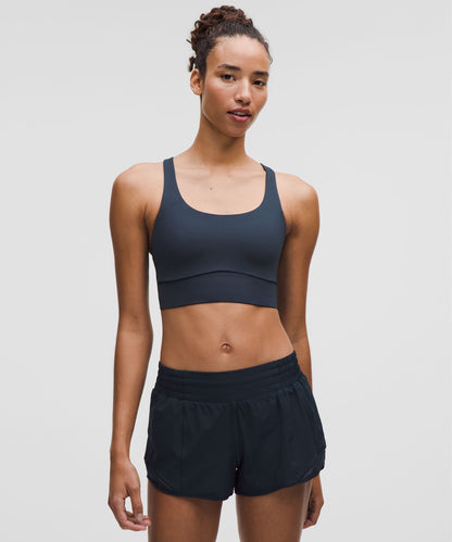 Lululemon lululemon Energy Longline Bra Medium Support, B-D Cups *Evolve True Navy