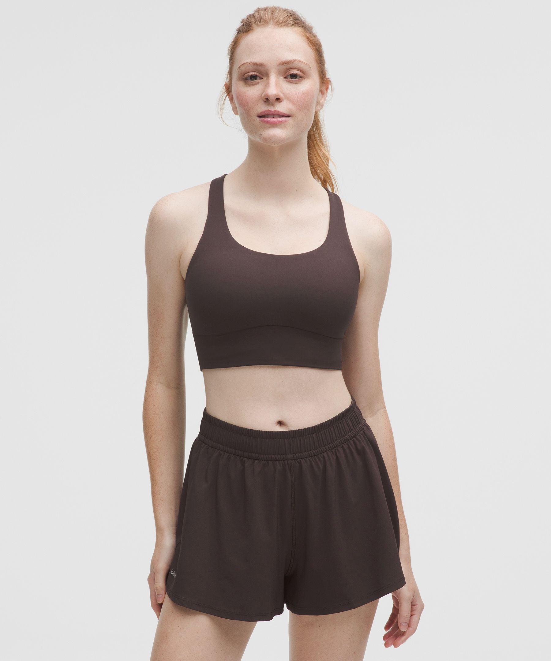 Lululemon lululemon Energy Longline Bra Medium Support, B-D Cups *Evolve Sequoia