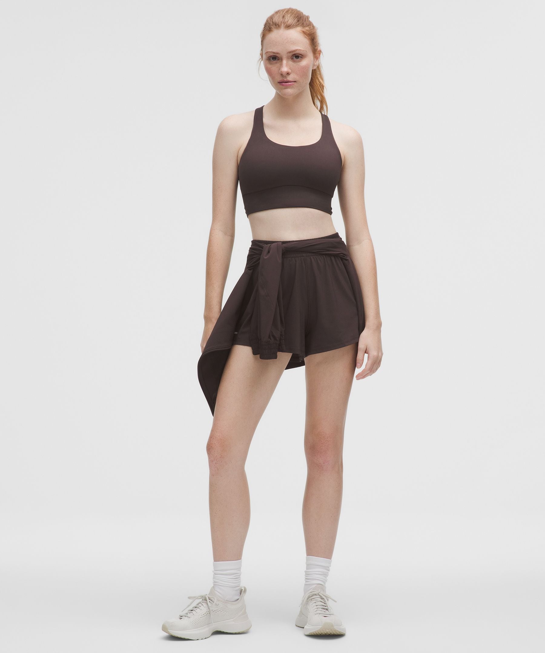 Lululemon lululemon Energy Longline Bra Medium Support, B-D Cups *Evolve Sequoia