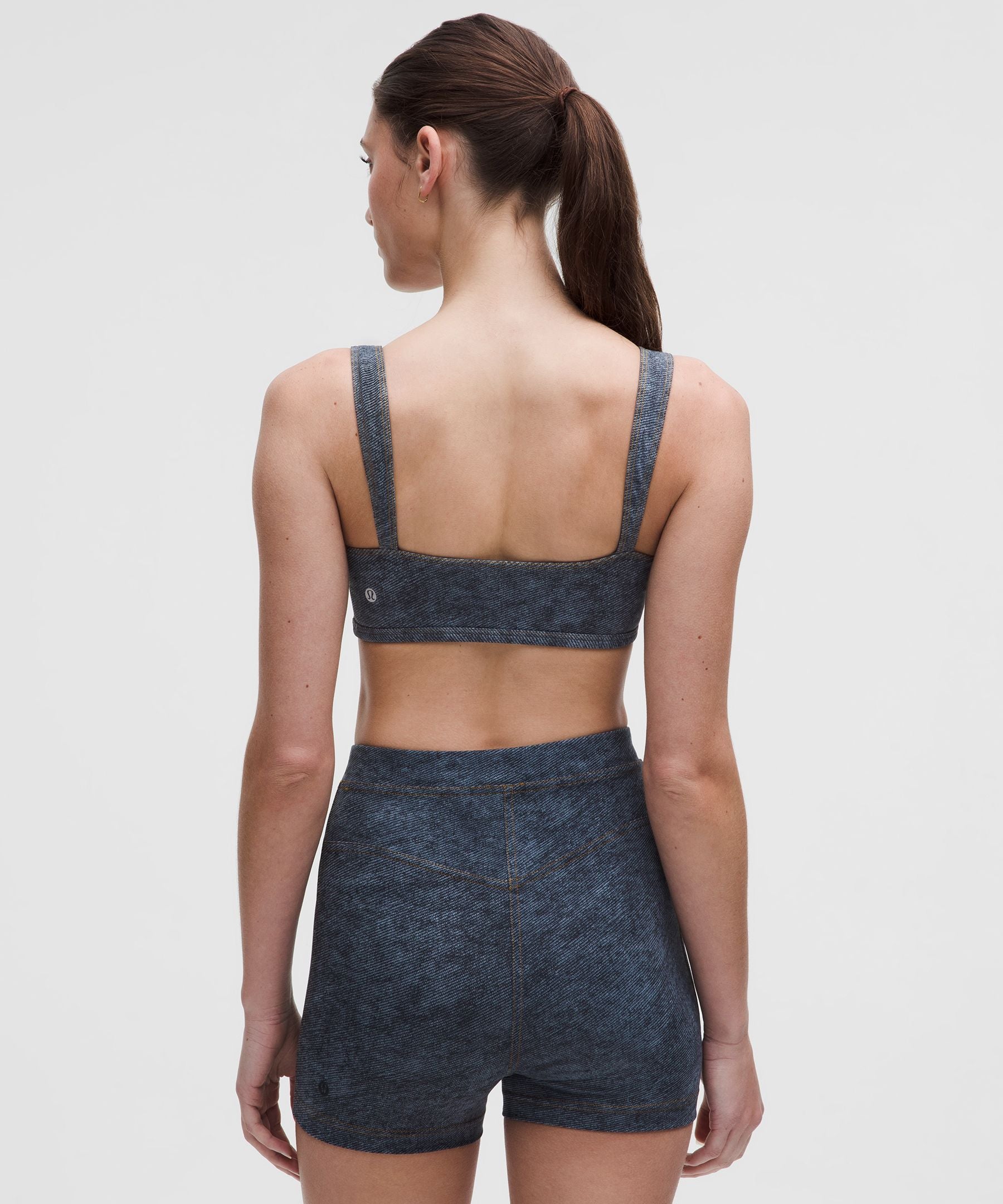 Lululemon Everlux Sweetheart Bra Light Support, A/B Cup *Denim Dreams Set