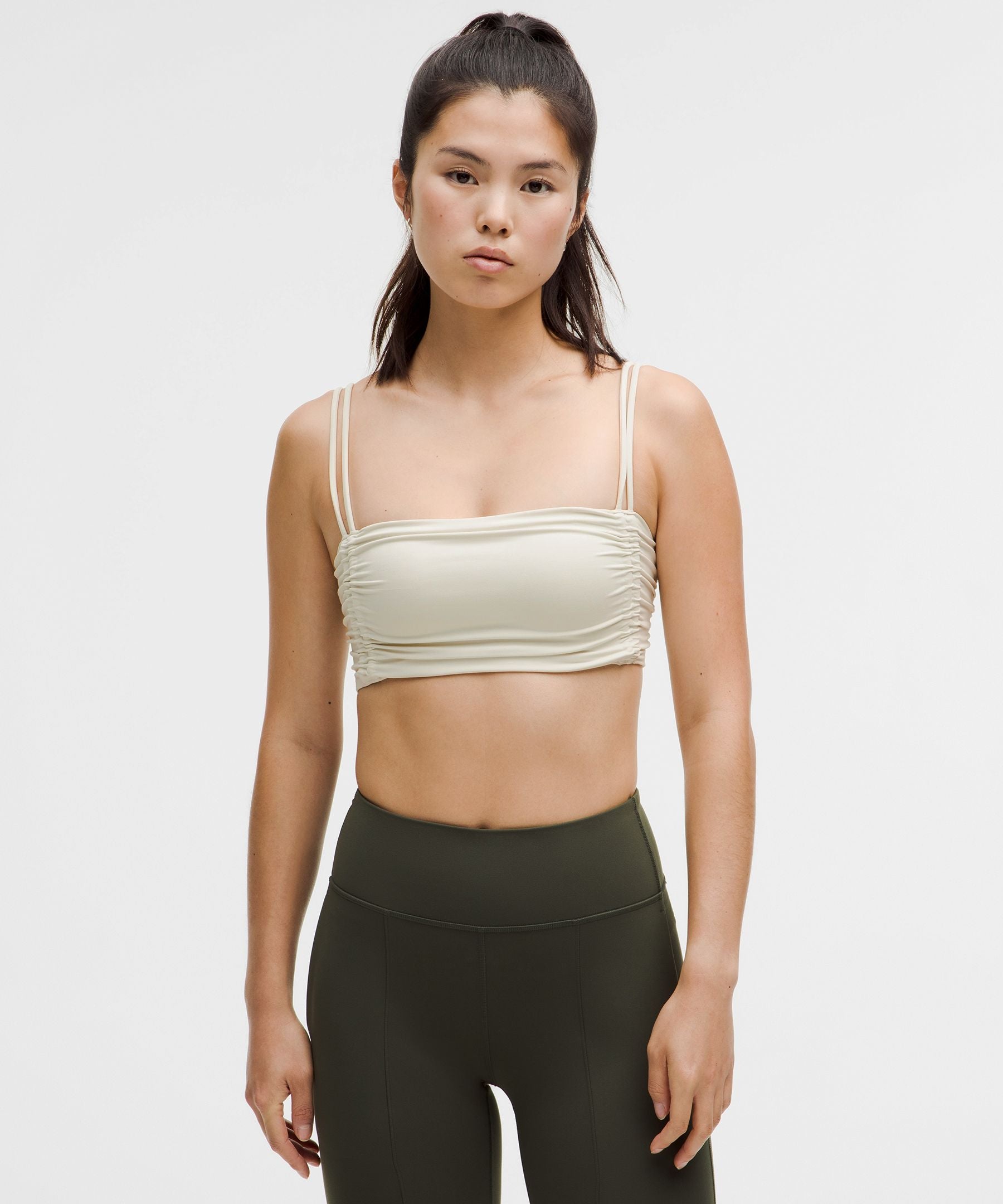 Lululemon Ruched Yoga Bra Shimmer *Light Support, A/B Cup