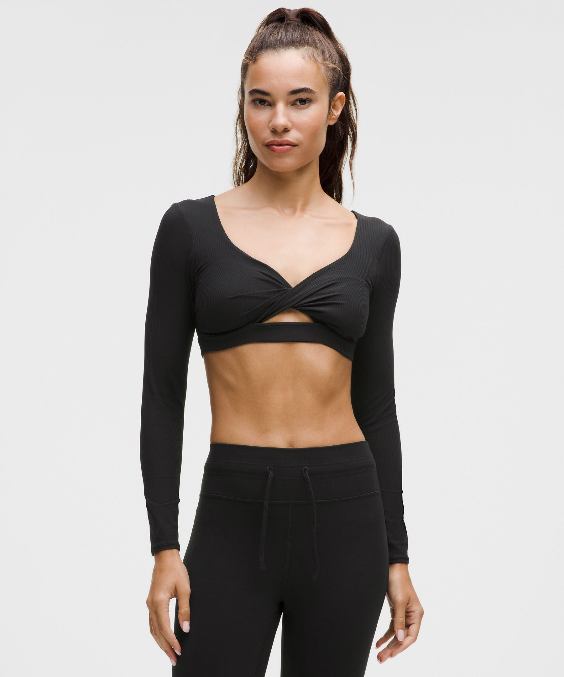 Lululemon Ribbed Nulu Long-Sleeve Bra Top *Light Support, B/C Cup
