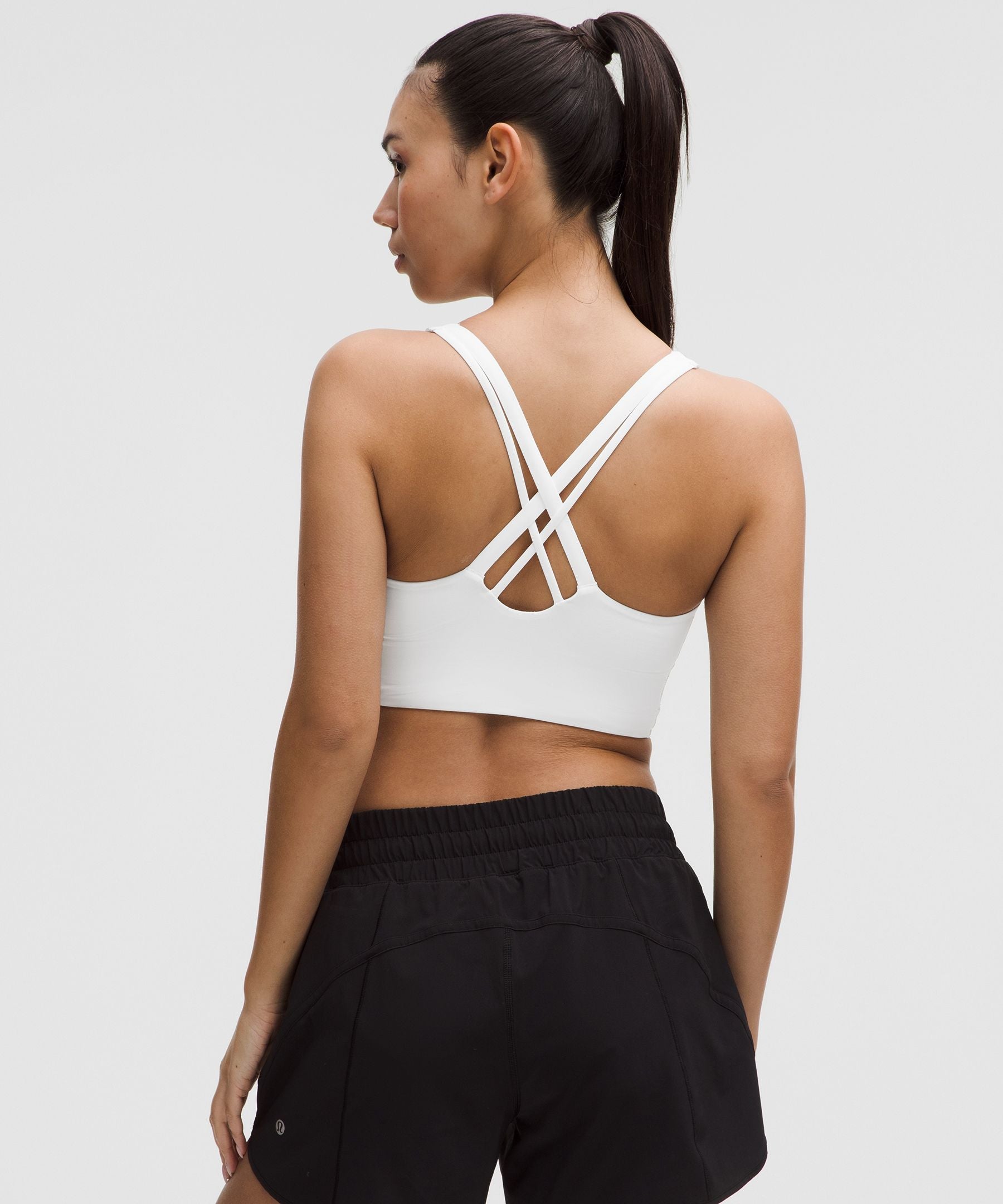 Lululemon lululemon Energy Longline Bra Medium Support, B-D Cups *Evolve White