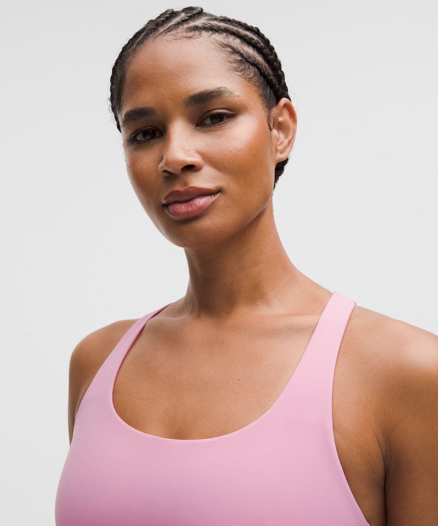 Lululemon lululemon Energy Longline Bra Medium Support, B-D Cups *Evolve Pink Frosting