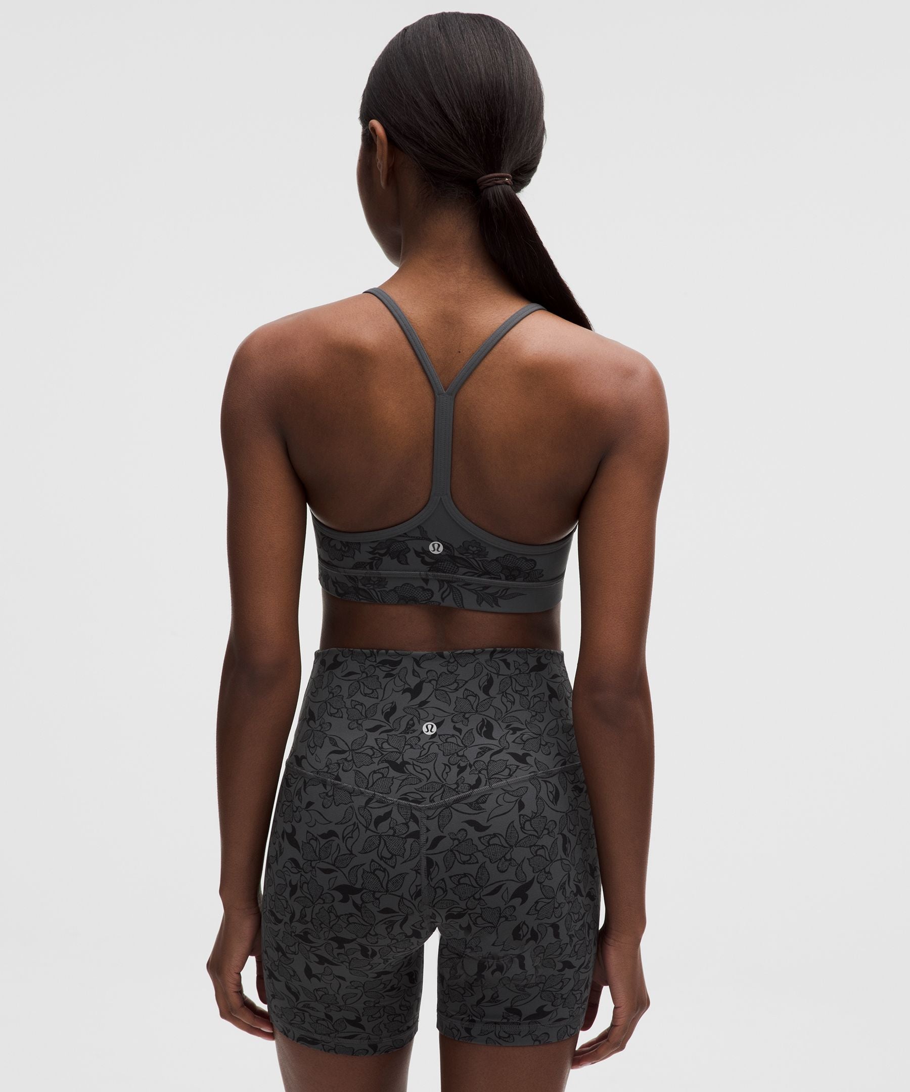 Lululemon Flow Y Bra Nulu Light Support, A–C Cups *Lace Print