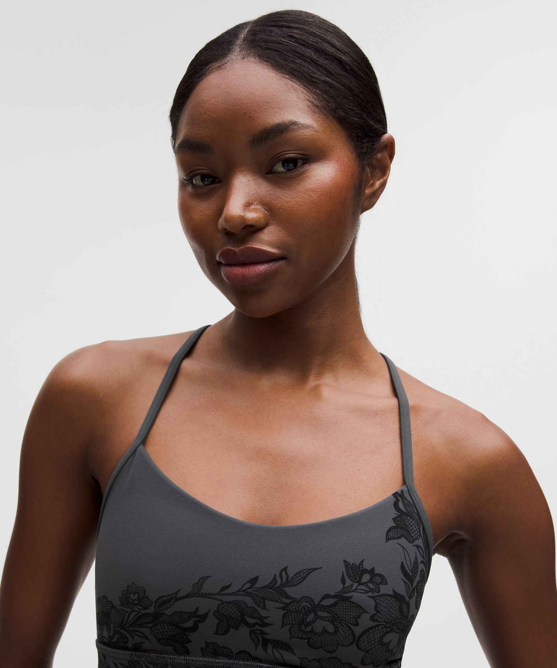 Lululemon Flow Y Bra Nulu Light Support, A–C Cups *Lace Print