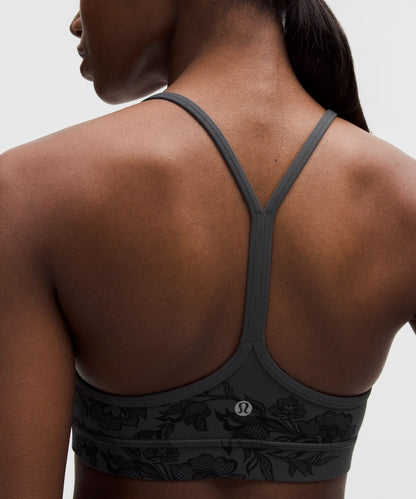 Lululemon Flow Y Bra Nulu Light Support, A–C Cups *Lace Print