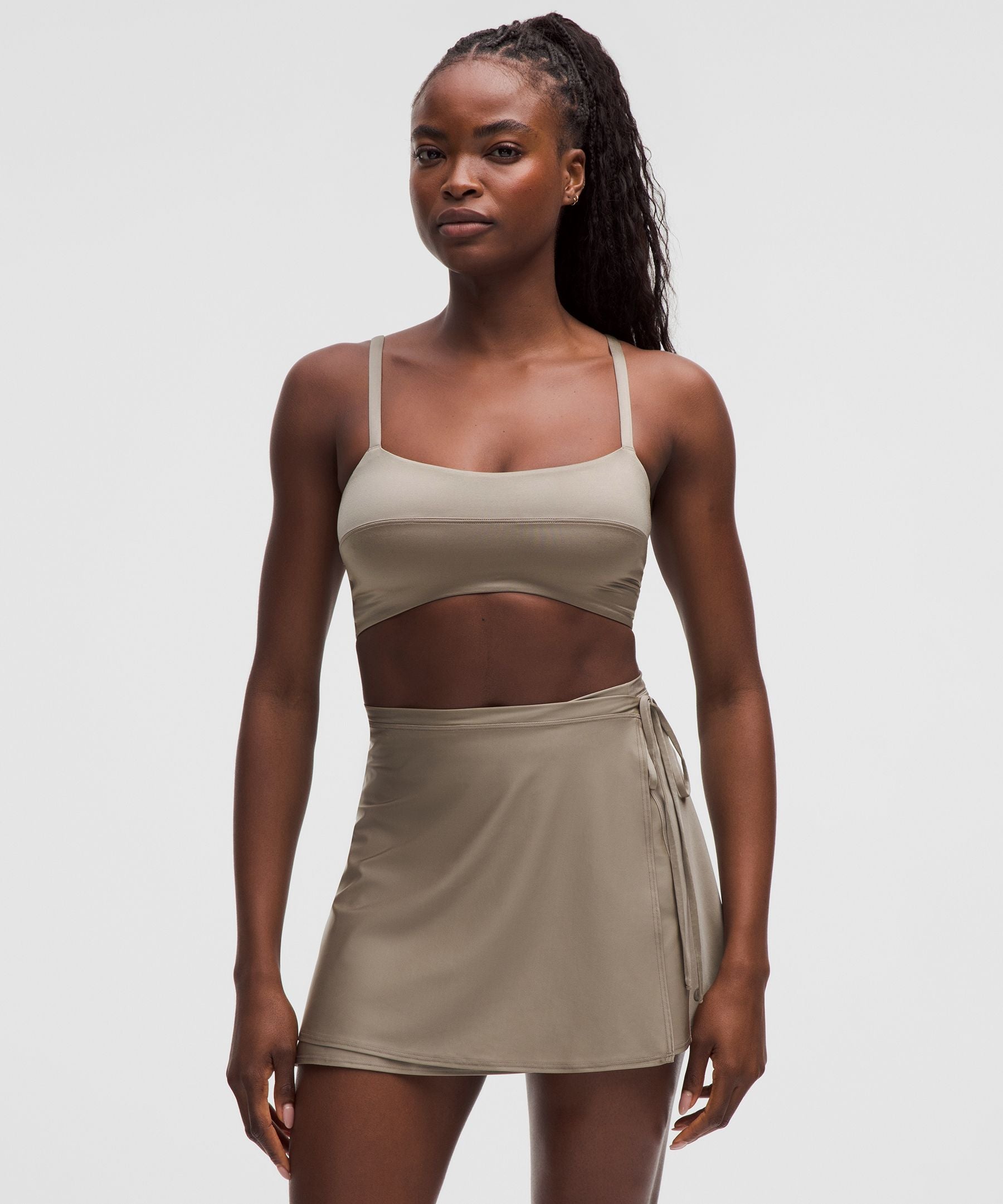 Lululemon Satin Spaghetti-Strap Yoga Bra *Light Support, C/D Cup