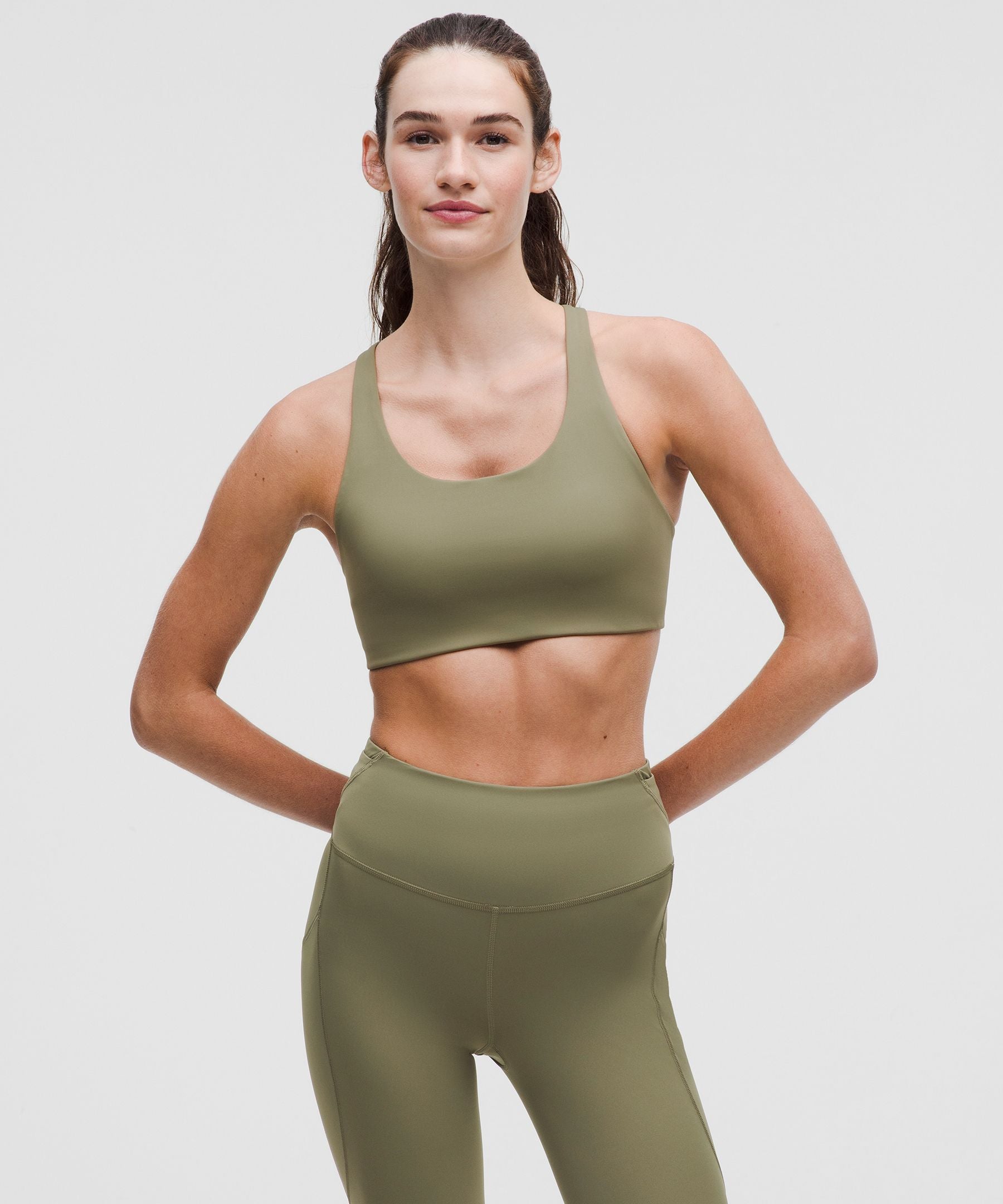 Lululemon Nulux Strappy-Back Sports Bra *Medium Support, B/C Cup Bay Leaf
