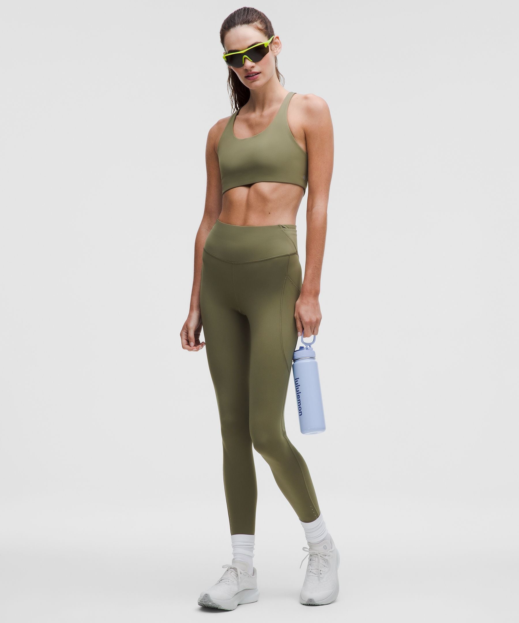 Lululemon Nulux Strappy-Back Sports Bra *Medium Support, B/C Cup Bay Leaf
