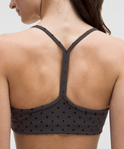 Lululemon Flow Y Bra Light Support, A/B Cup Evolve *Flocked