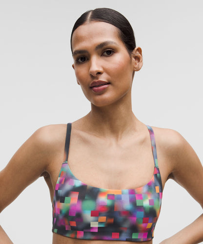 Lululemon Wunder Train Strappy Racer Bra Light Support, A/B Cup *Pride