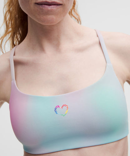 Lululemon Wunder Train Strappy Racer Bra, Light Support, A/B Cup *Pride