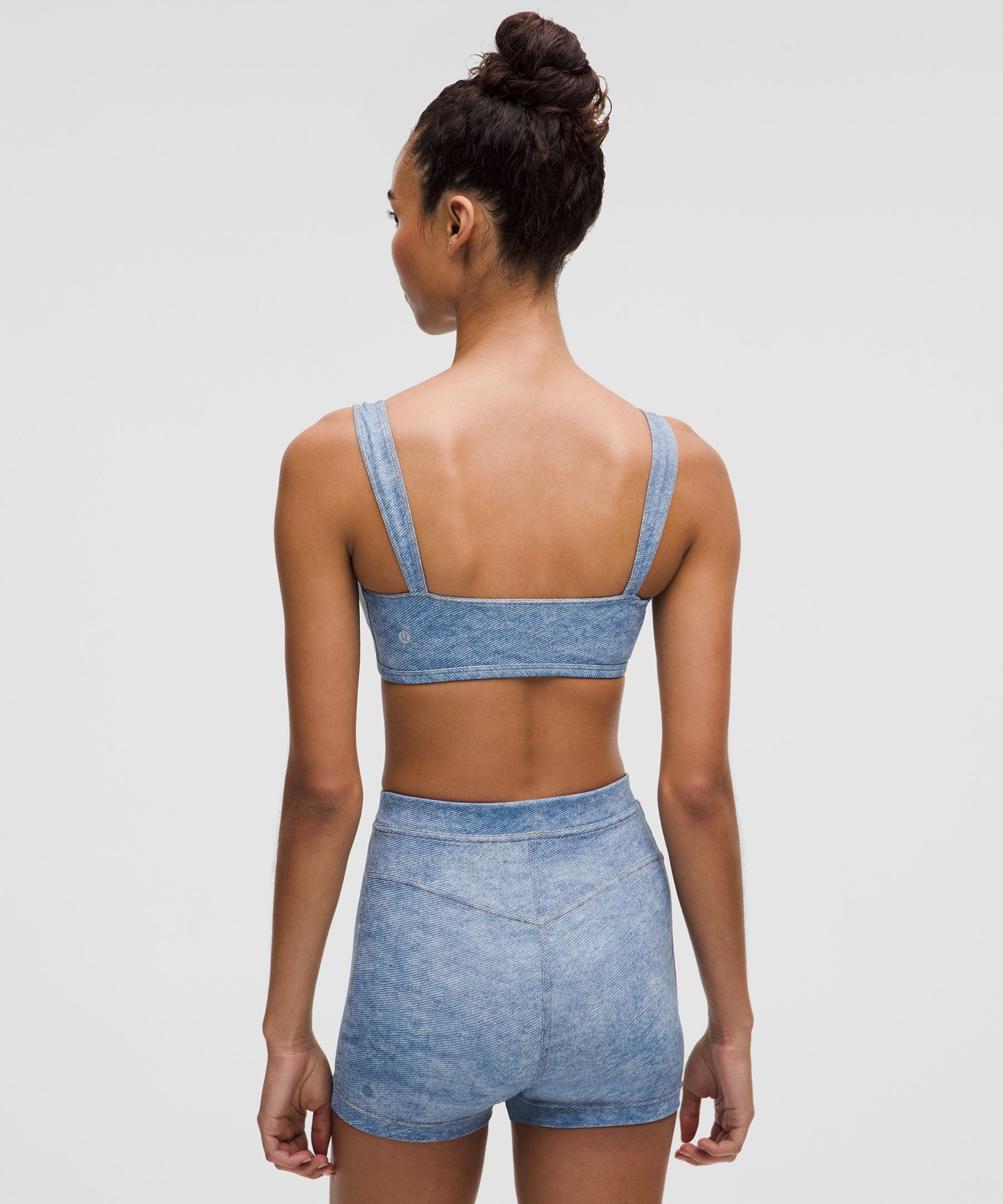 Lululemon Everlux Sweetheart Bra Light Support, A/B Cup *Denim Dreams Set