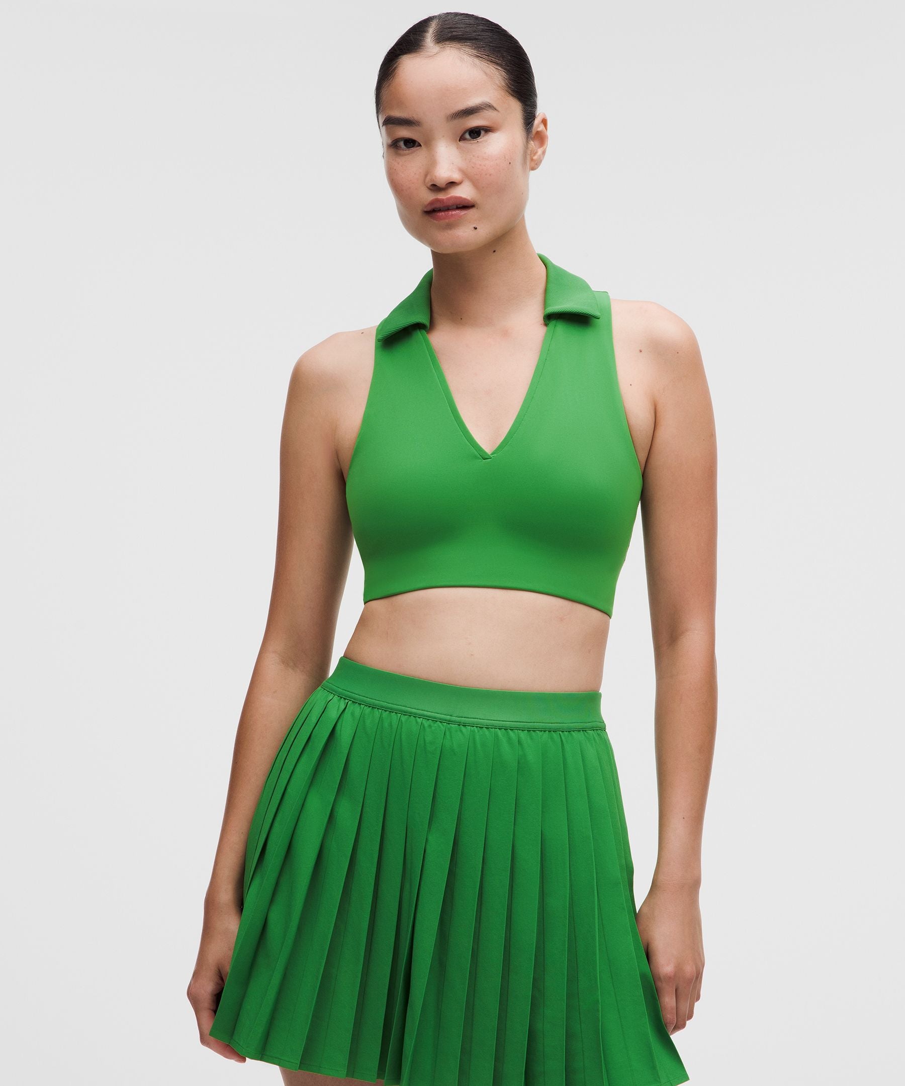 Lululemon Collared Longline Ribbed Tennis Bra *Medium Support, B/C Cup