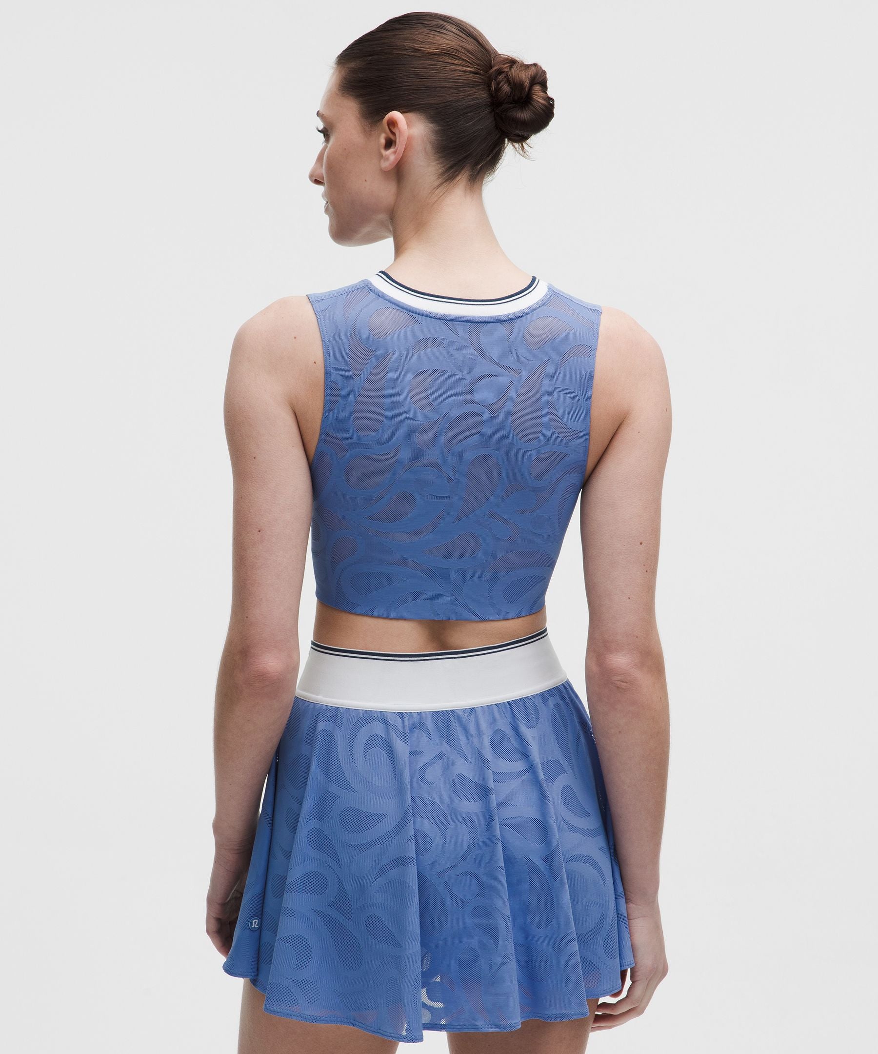 Lululemon Paisley Mesh-Back V-Neck Longline Tennis Bra *Medium Support, B/C Cup