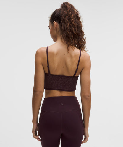 Lululemon Nulu Paisley Lace-Back Yoga Bra *Light Support, B/C Cup